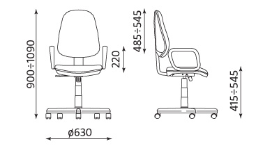 Wymiary krzesła Comfort