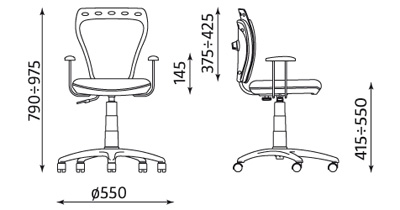 Wymiary krzesła Ministyle
