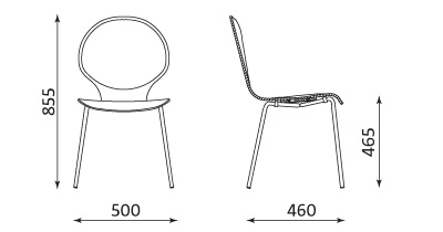 Wymiary krzesła Espresso