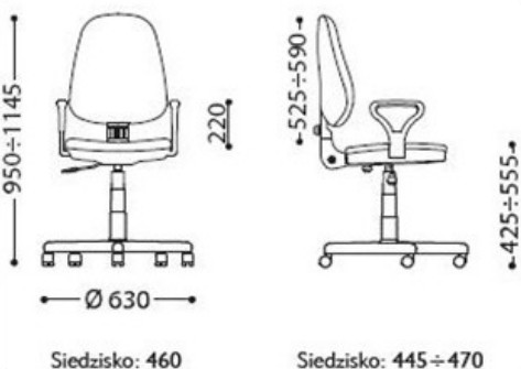 Krzesło bravo profil gts wymiary