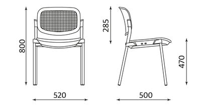 Wymiary krzesła Step