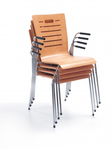 Krzesło Resso K14 H chrome 2p stack