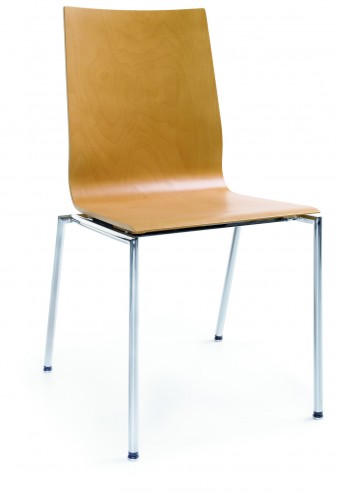 Krzesło sklejkowe SENSI K1H chrom