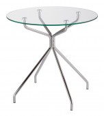 Stolik MELLO chrome clear glass fi800