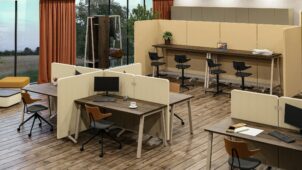 Sonic – panele wolnostojące i międzybiurkowe — DB Meble